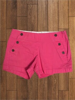 J.Crew City Fit Pink Sailor Button Shorts Style 41679